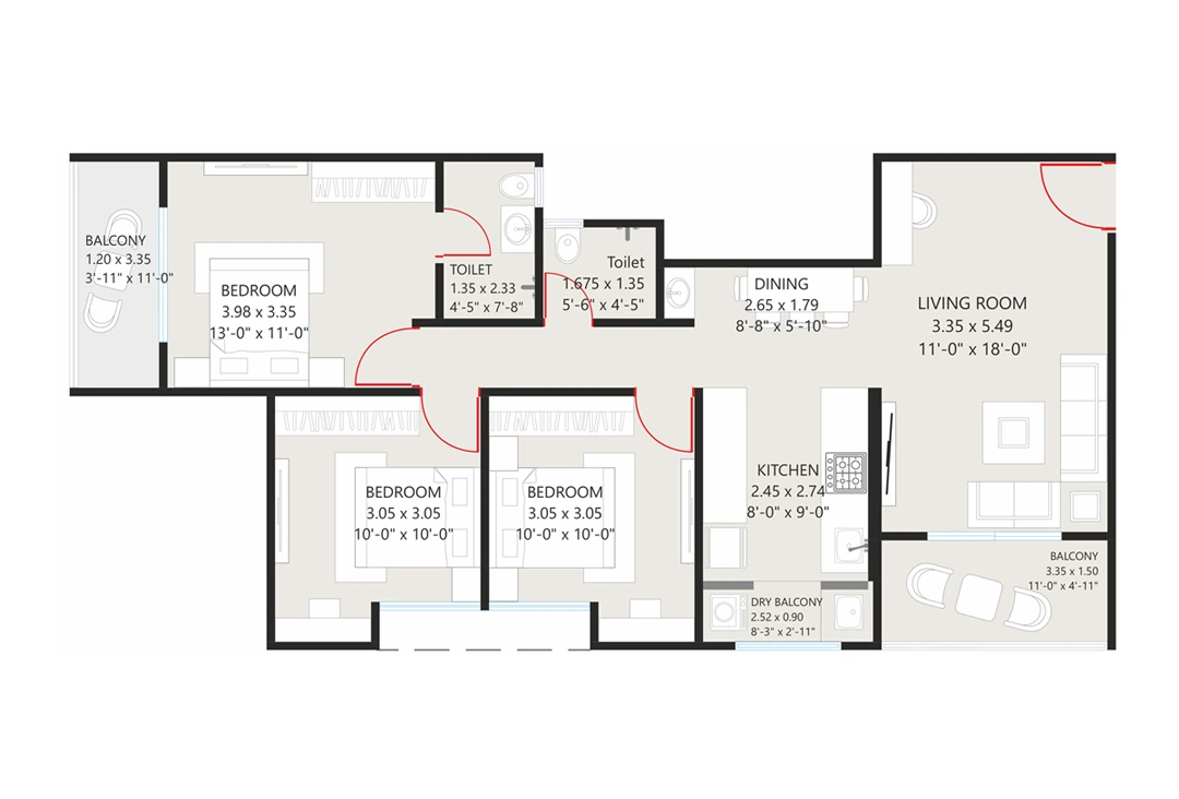 Prasanna Param 2.5 BHK